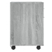 Armario ruedas madera contrachapada gris Sonoma 45x38x54 cm