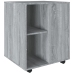 Armario con ruedas madera contrachapada gris Sonoma 60x53x72 cm