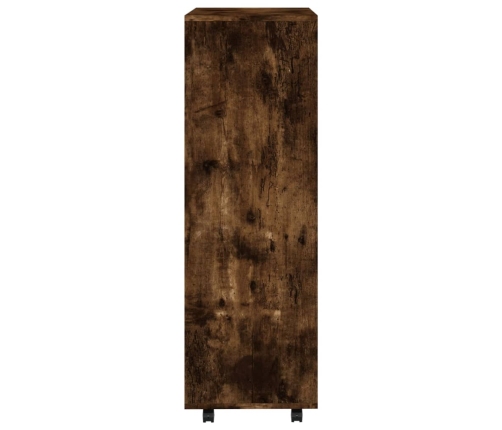 Armario madera contrachapada color roble ahumado 80x40x110 cm