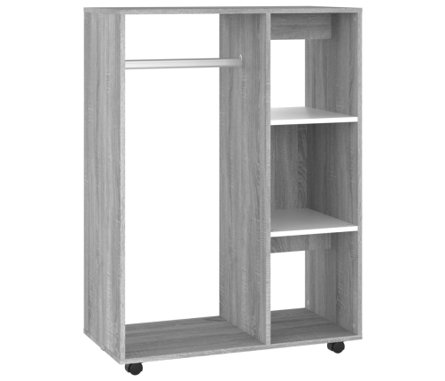 Armario madera contrachapada gris Sonoma 80x40x110 cm