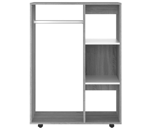 Armario madera contrachapada gris Sonoma 80x40x110 cm