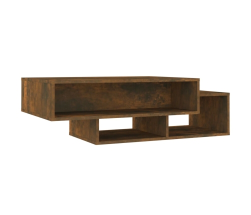 Mesa de centro madera contrachapada roble ahumado 105x55x32 cm