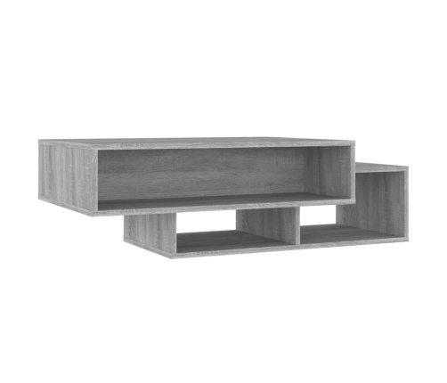 vidaXL Mesa de centro madera de ingeniería gris Sonoma 105x55x32 cm