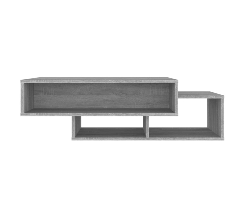 vidaXL Mesa de centro madera de ingeniería gris Sonoma 105x55x32 cm