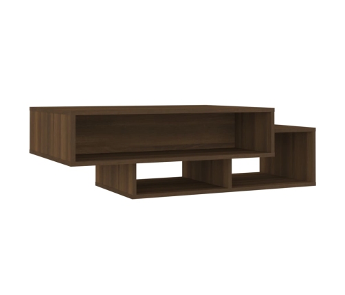 Mesa de centro madera de ingeniería roble marrón 105x55x32 cm