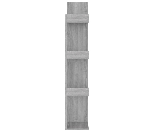 vidaXL Estantería madera contrachapada gris Sonoma 48x25,5x140 cm