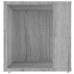 Mesa auxiliar madera contrachapada gris Sonoma 33x33x34,5 cm