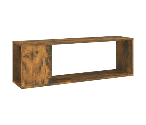 vidaXL Mueble para TV madera contrachapada roble ahumado 100x24x32 cm