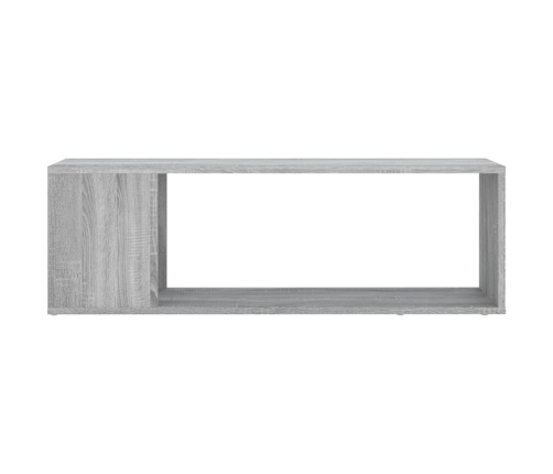 Mueble de TV madera contrachapada gris Sonoma 100x24x32 cm