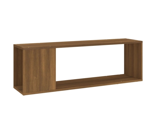 Mueble para TV madera contrachapada roble marrón 100x24x32 cm