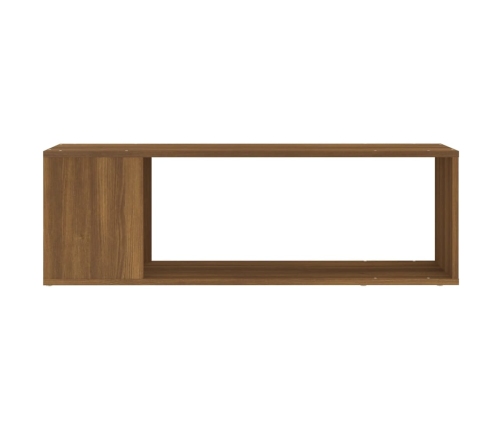 Mueble para TV madera contrachapada roble marrón 100x24x32 cm