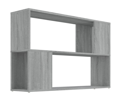 Estantería de madera contrachapada gris Sonoma 100x24x63 cm