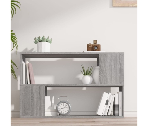 Estantería de madera contrachapada gris Sonoma 100x24x63 cm