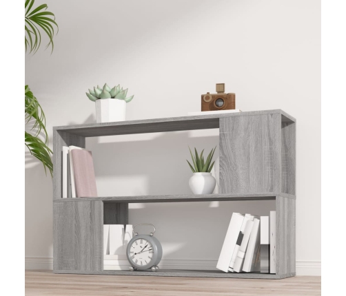 Estantería de madera contrachapada gris Sonoma 100x24x63 cm