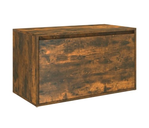 Banco pasillo madera contrachapada roble ahumado 80x40x45 cm