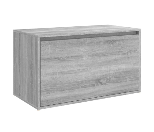 Banco pasillo madera contrachapada gris Sonoma 80x40x45 cm