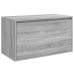 Banco pasillo madera contrachapada gris Sonoma 80x40x45 cm