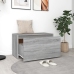 Banco pasillo madera contrachapada gris Sonoma 80x40x45 cm