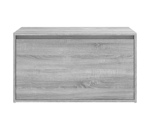 Banco pasillo madera contrachapada gris Sonoma 80x40x45 cm