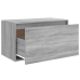 Banco pasillo madera contrachapada gris Sonoma 80x40x45 cm