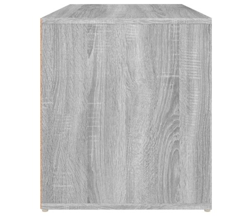 Banco pasillo madera contrachapada gris Sonoma 80x40x45 cm