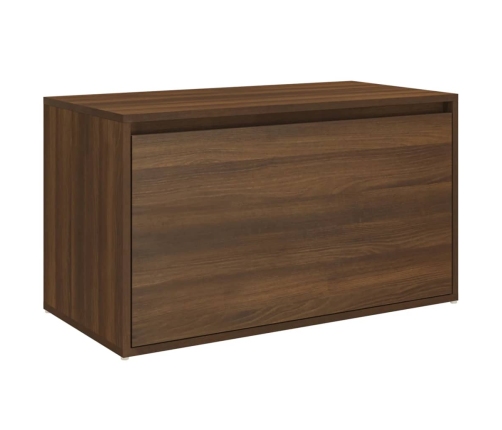 Banco pasillo madera contrachapada roble marrón 80x40x45 cm