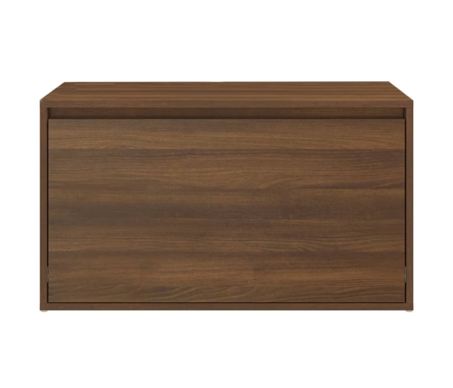 Banco pasillo madera contrachapada roble marrón 80x40x45 cm