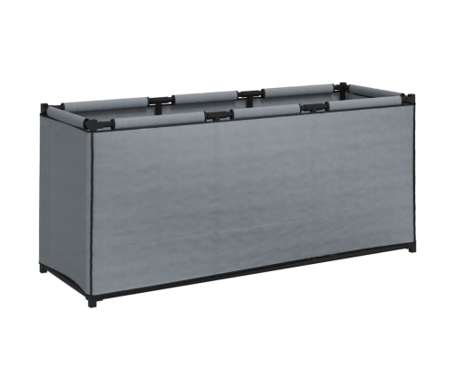 Caja de almacenaje de tela gris 105x34,5x45 cm