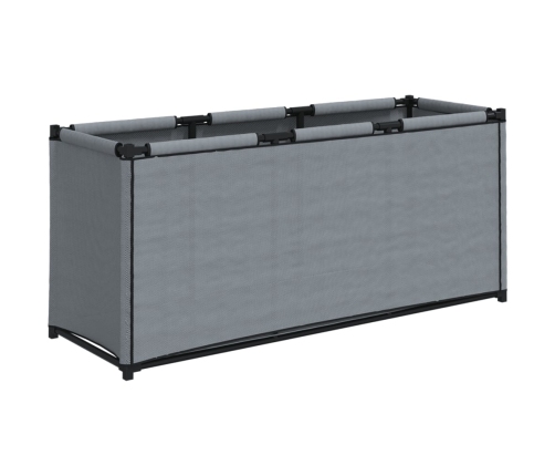 Caja de almacenaje de tela gris 105x34,5x45 cm