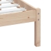 Estructura de cama de madera maciza de pino 90x200 cm