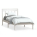 Estructura de cama madera maciza de pino blanco 100x200 cm