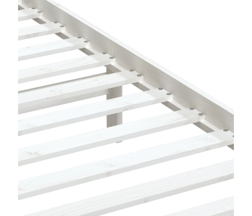 Estructura de cama madera maciza de pino blanco 100x200 cm