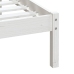 Estructura de cama madera maciza de pino blanco 100x200 cm