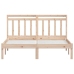 Estructura de cama de madera maciza 150x200 cm
