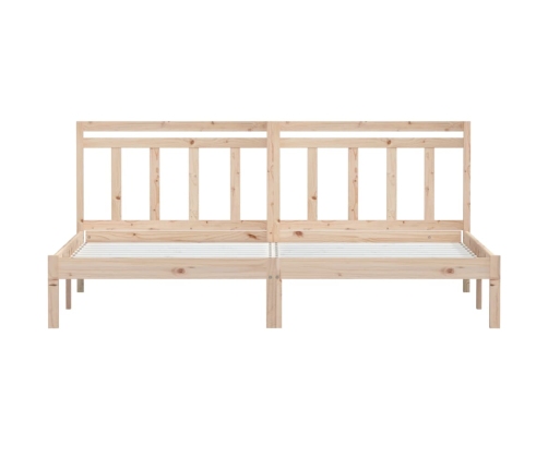 Estructura de cama de madera maciza de pino 160x200 cm