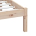 Estructura de cama de madera maciza de pino 160x200 cm