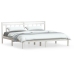 Estructura de cama madera maciza de pino blanco 200x200 cm