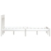 Estructura de cama madera maciza de pino blanco 200x200 cm