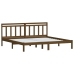 Estructura de cama madera maciza de pino marrón miel 200x200 cm