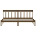 Estructura de cama madera maciza de pino marrón miel 200x200 cm