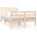 vidaXL Estructura de cama doble pequeña de madera maciza 120x190 cm