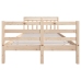 vidaXL Estructura de cama doble pequeña de madera maciza 120x190 cm