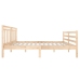 Estructura cama doble pequeña madera maciza 135x190 cm