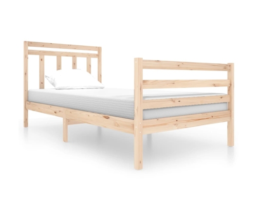 Estructura de cama sin colchón madera maciza 100x200 cm
