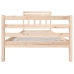 Estructura de cama sin colchón madera maciza 100x200 cm