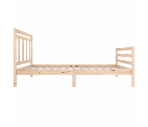 Estructura de cama sin colchón madera maciza 100x200 cm