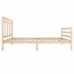 Estructura de cama sin colchón madera maciza 100x200 cm