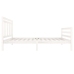 vidaXL Estructura de cama madera maciza blanca 100x200 cm