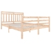 Estructura de cama de madera maciza 150x200 cm