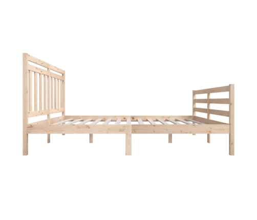 Estructura de cama de madera maciza 150x200 cm